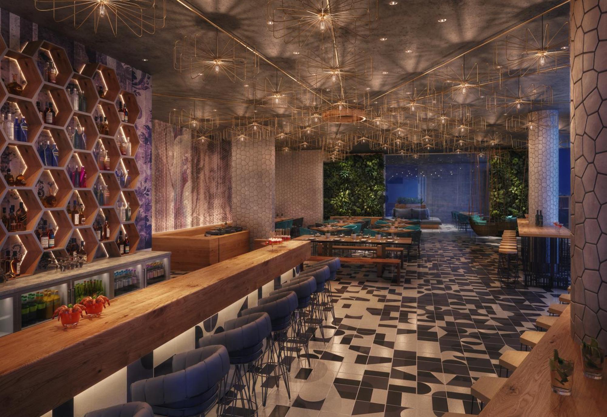 Moevenpick Hotel & Apartments Ghala Muscat Exteriör bild The interior of the restaurant